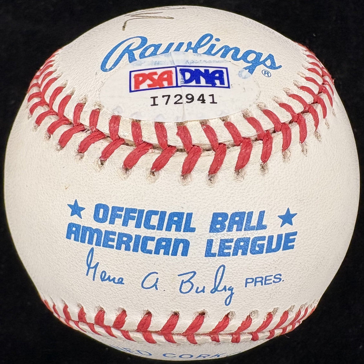 Morgan H. Vaux AVG Signed Baseball Flying Tigers PSA/DNA