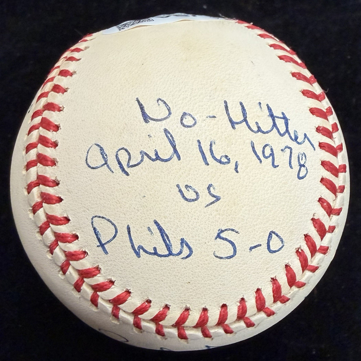 Bob Forsch 2 No Hitter Signed Baseball JSA