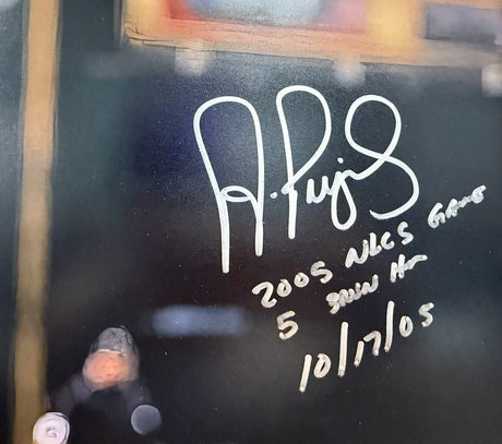 Albert Pujols 2005 NLCS Game 5 HR Signed 20x30 Photo Beckett Witness Holo