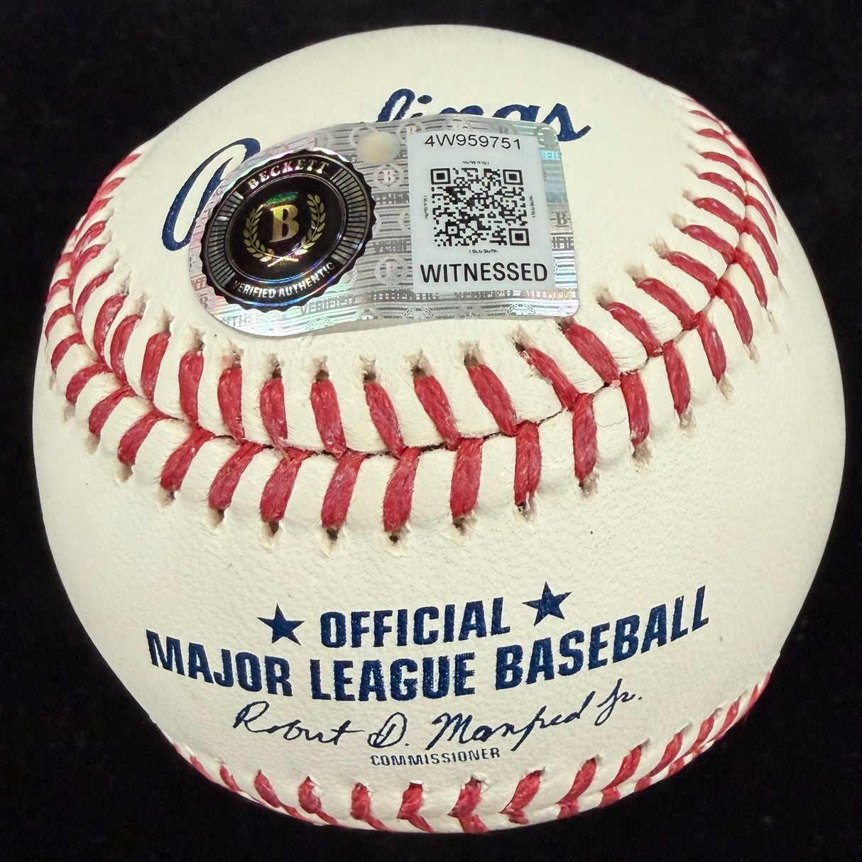 Carlos Beltran 2,725 Hits Signed Baseball Beckett Witness Holo