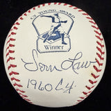 Vern Law 1960 CY Signed Cy Young Logo Baseball MLB Holo 
