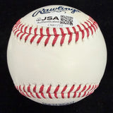 Jack Morris HOF 18 Signed Hall of Fame Logo Baseball JSA