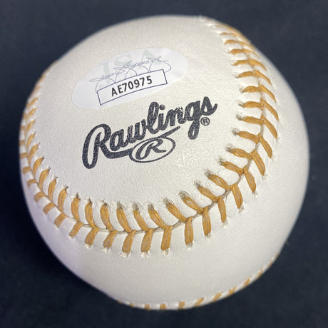 Zack Greinke Signed Gold Glove Logo Baseball JSA