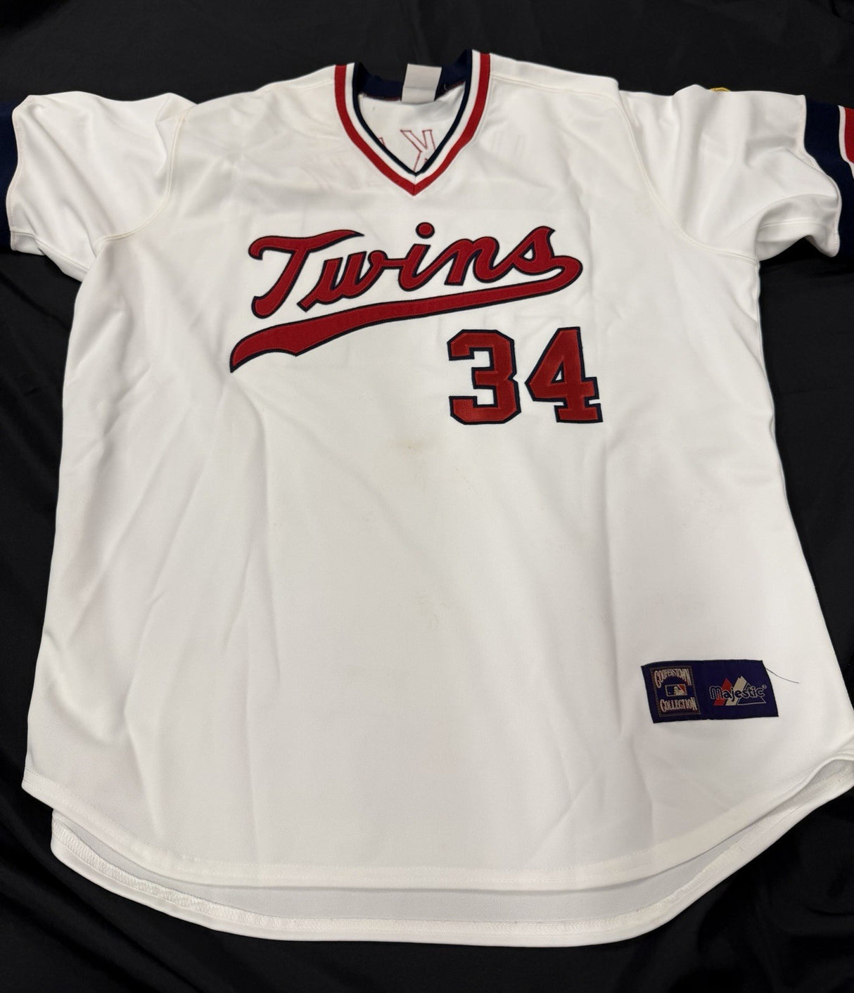 Kirby Puckett Signed Majestic Minnesota Twins Jersey PSA JSA Holos Only