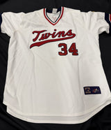 Kirby Puckett Signed Majestic Minnesota Twins Jersey PSA JSA Holos Only