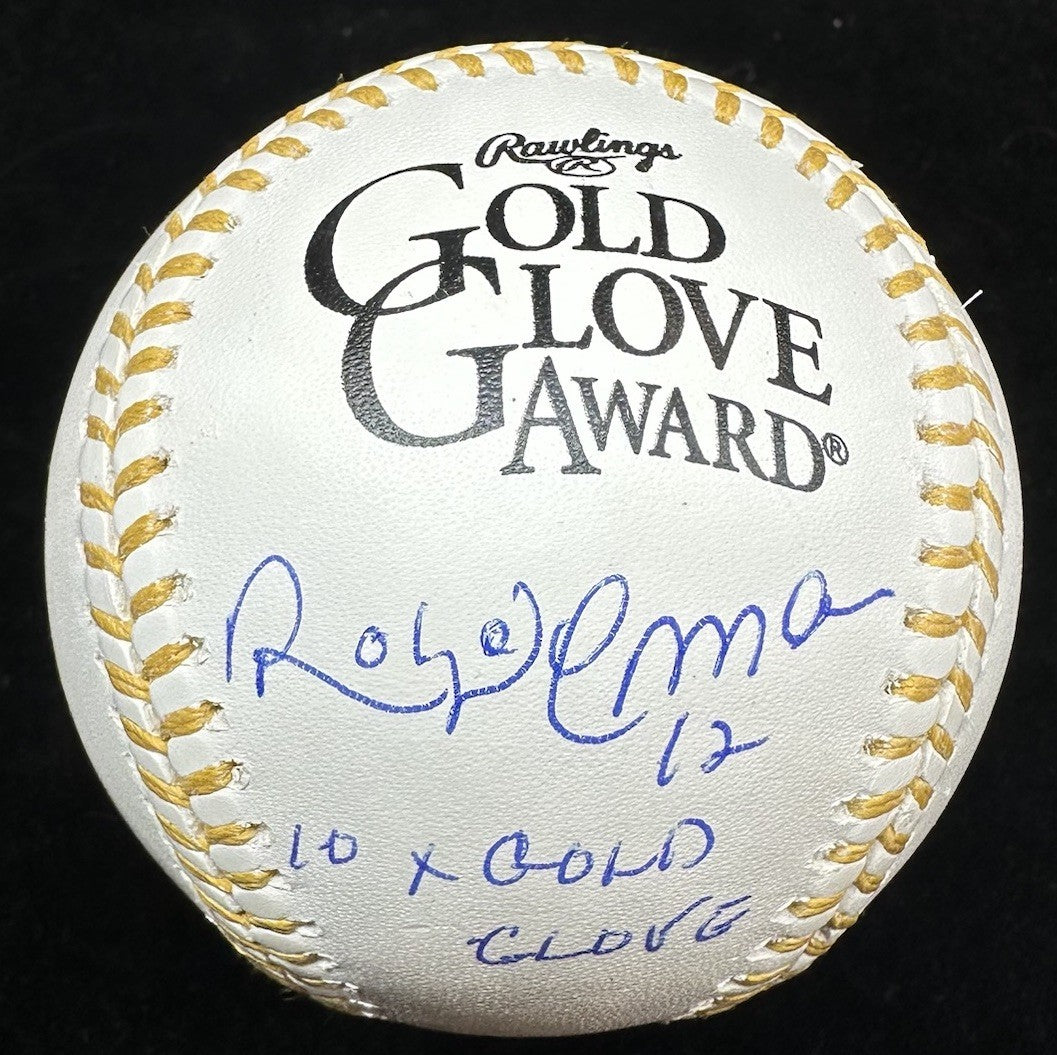 Roberto Alomar 10x Gold Glove Signed GG Logo Baseball JSA 