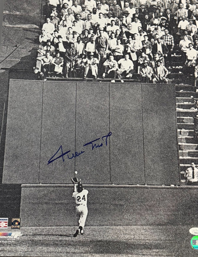 Willie Mays Signed 1954 World Series Game 1 “The Catch” 16x20 JSA