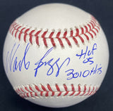 Wade Boggs HOF 05 3,010 Hits Signed Baseball JSA