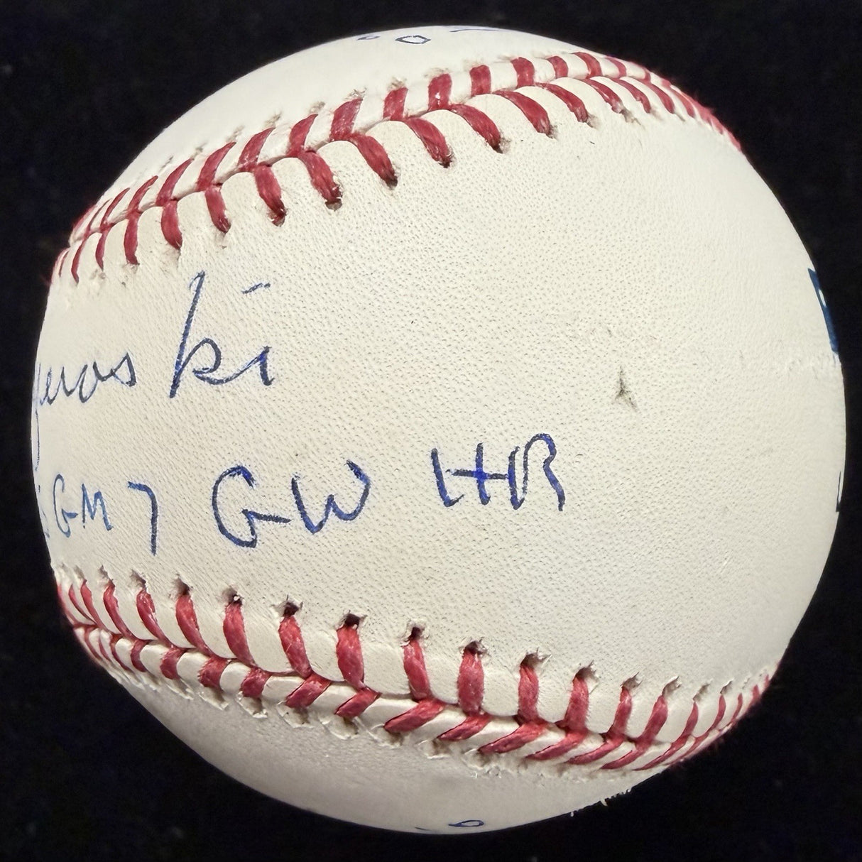 Bill Mazeroski 1960 World Series Game 7 GWHR Signed Stat Baseball JSA