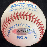 Mickey Mantle No. 7 Signed Baseball Upper Deck Hologram UDA