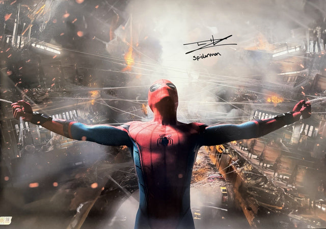 Tom Holland Spider-Man: Homecoming Signed 20x30 Photo SWAU Hologram