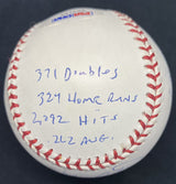 Gary Carter HOF 2003 Signed Stat Baseball PSA/DNA Holo RJ Holo