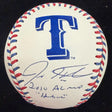 Josh Hamilton 10 AL MVP Hambone Signed Texas Rangers Stitch Logo Baseball BAS