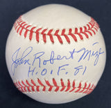 John Robert Johnny Mize Full Name HOF 1981 Signed Baseball JSA LOA