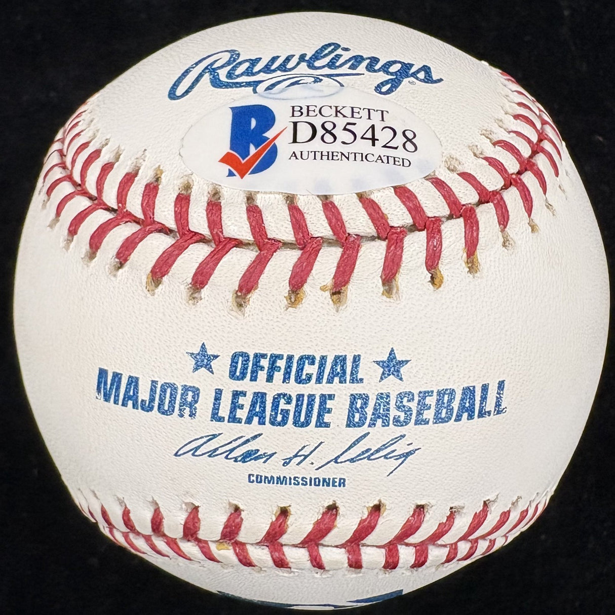Jesse Jackson Peace Signed Baseball Beckett BAS