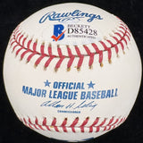 Jesse Jackson Peace Signed Baseball Beckett BAS