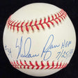 Nolan Ryan HOF 7/25/99 #34 Signed Baseball JSA