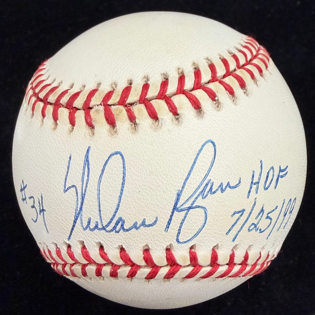 Nolan Ryan HOF 7/25/99 #34 Signed Baseball JSA