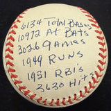 Stan Musial Signed Reggie Jackson Stat Baseball Complete Box Bag Cert