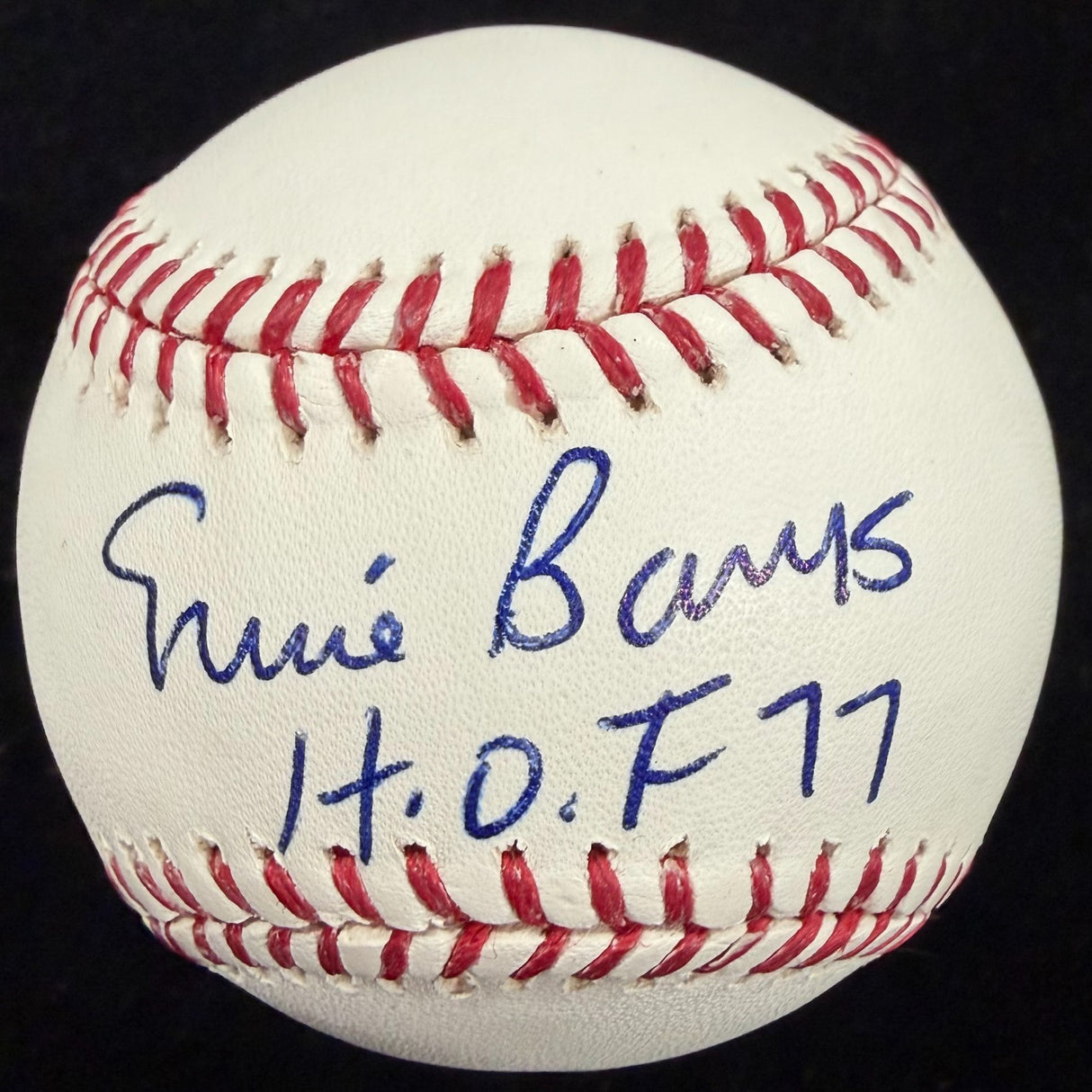 Ernie Banks HOF 77 Signed Baseball PSA/DNA LOA
