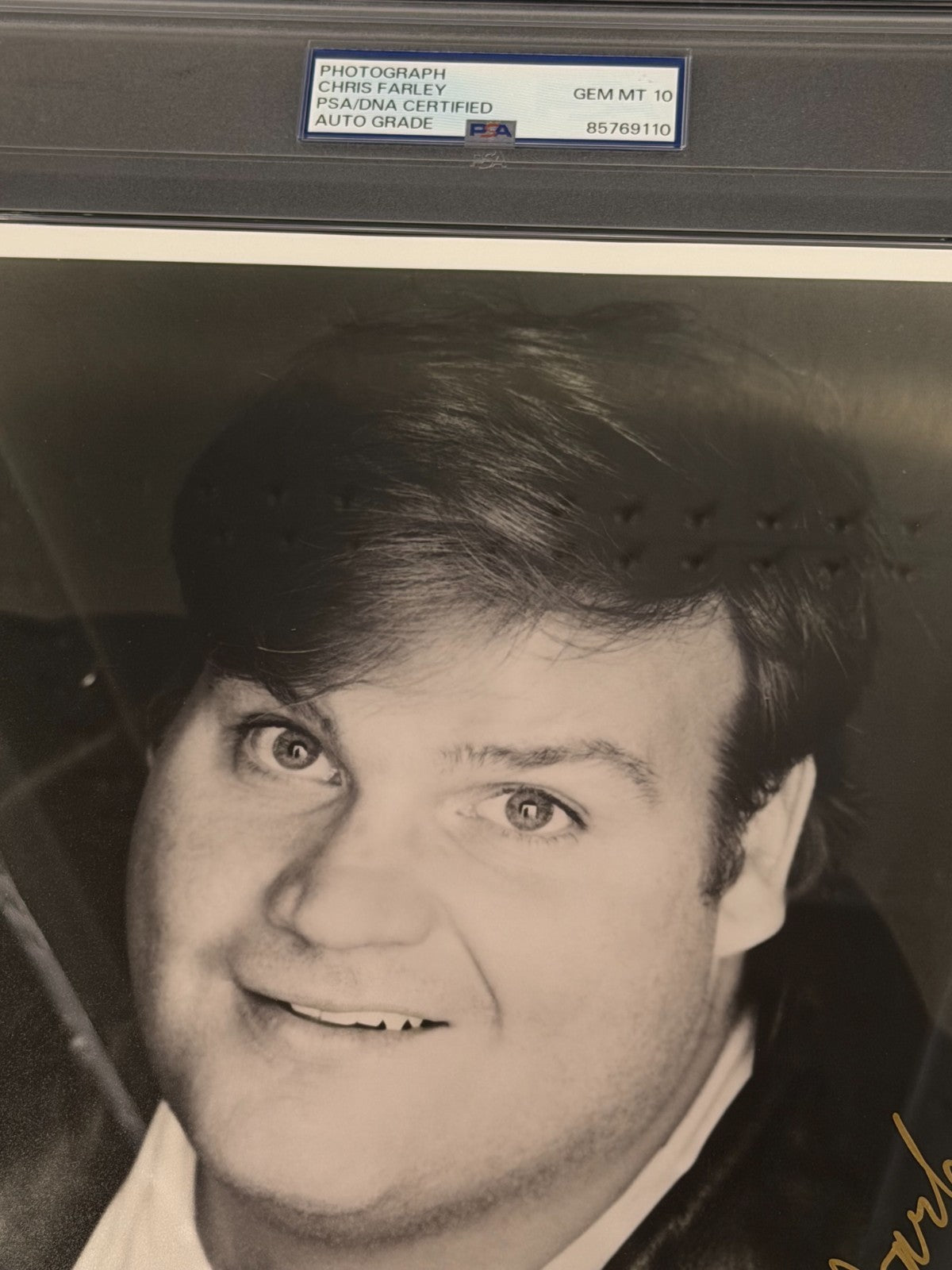 Chris Farley Signed 8x10 Photo JSA PSA/DNA Encapsulated Gem Mint 10