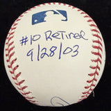 Ron Santo Signed Stat Baseball Beckett BAS