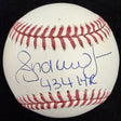 Andruw Jones 434 HR Signed Baseball Beckett Witness Holo