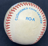 Lou Boudreau HOF 1970 MVP 1948 Batting Champ 1944 Signed Stat Baseball JSA