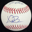 Trevor Bauer Rachel Luba Signed Baseball JSA