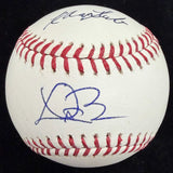 Trevor Bauer Rachel Luba Signed Baseball JSA