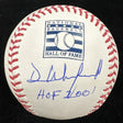 Dave Winfield HOF 2001 Signed Hall Of Fame Logo Baseball JSA Witness