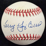 Larry Yogi Berra Nickname Signed Baseball JSA