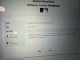 Shohei Ohtani Game Used Base Hit Single Baseball 6/3/26 MLB Holo