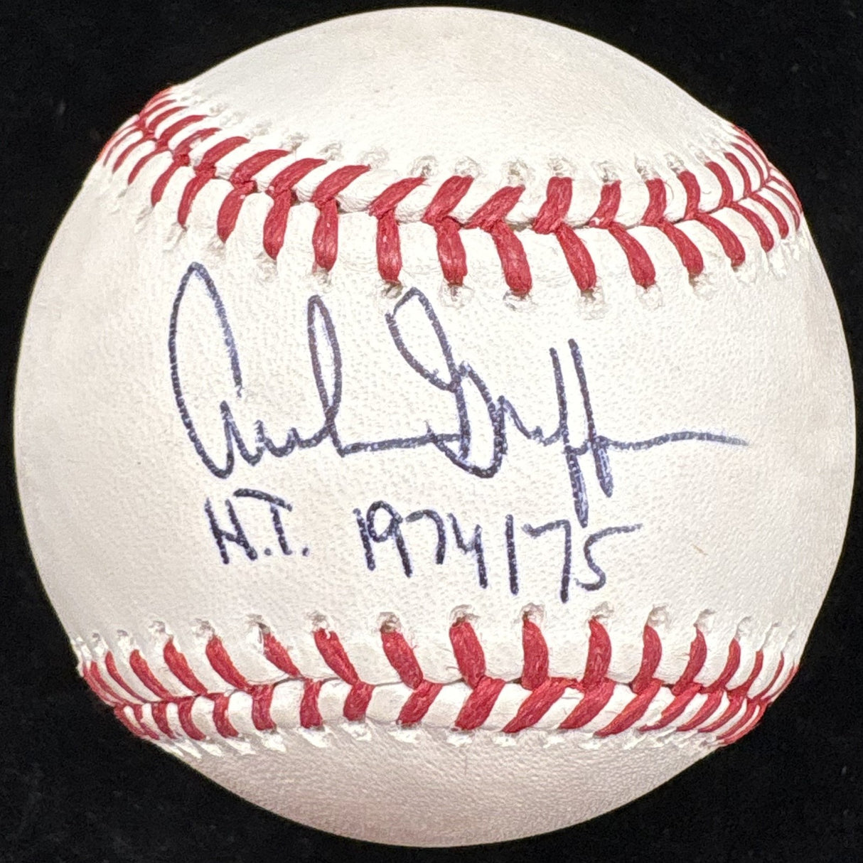 Archie Griffin HT 74-75 Signed Baseball JSA Witness