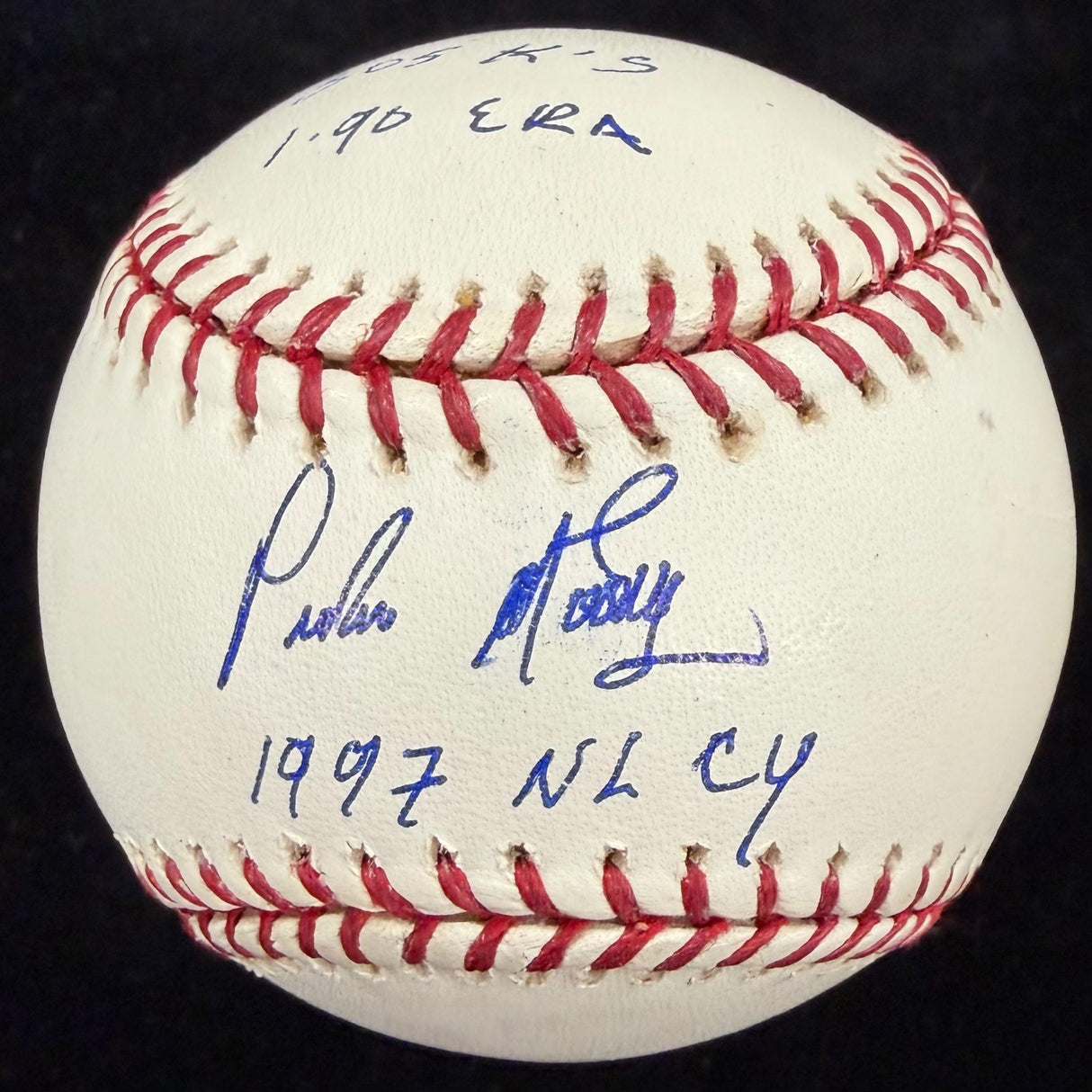 Pedro Martinez 97, 99, 00 Cy Young Signed Stat Baseball Set Beckett Witness Holo