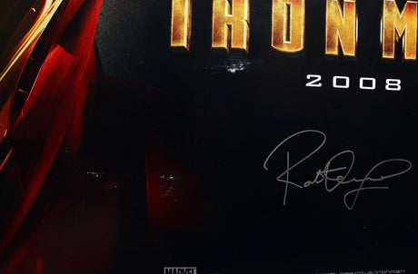 Robert Downey Jr. Signed 30x40 Iron Man British Quad Poster SWAU Holo