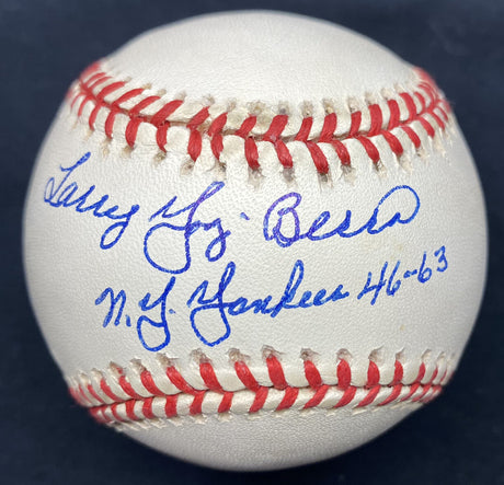 Larry Yogi Berra NY Yankees 46-63 Signed Baseball JSA LOA