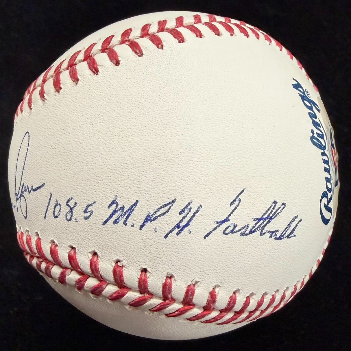 Nolan Ryan 108.5 MPH Fast Ball PSA