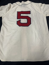 Lou Boudreau Signed Authentic Cleveland Indians Mitchell Ness Stat Jersey PSA 
