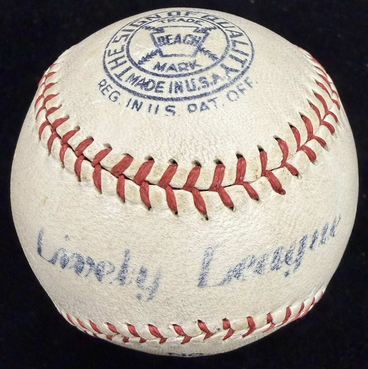 Grover Cleveland Alexander Single-Signed Reach Baseball PSA/DNA LOA Graded 4.5