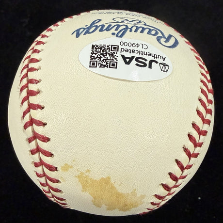 Fergie Jenkins Cy Young NL 71 Signed Cy Young Logo Baseball JSA