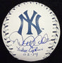 Derek Jeter HOF 2020 The Captain Signed Yankees Team Stitch Logo Baseball MLB 
