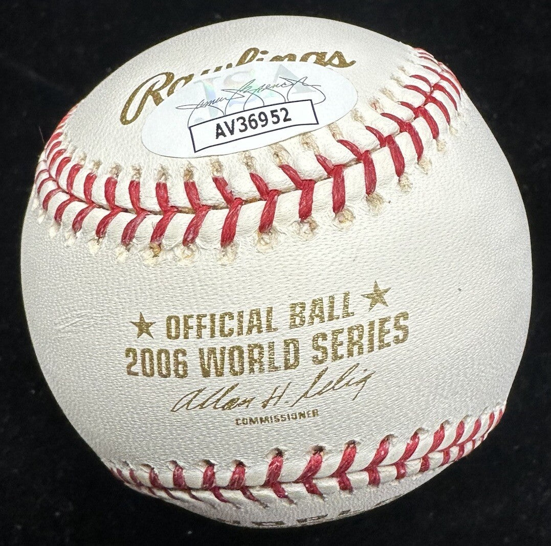 Kenny Rogers Signed 2006 World Series Baseball JSA 