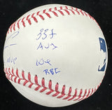 Ronald Acuna Jr. 2023 NL MVP Signed Stat Baseball Beckett Witness Hologram
