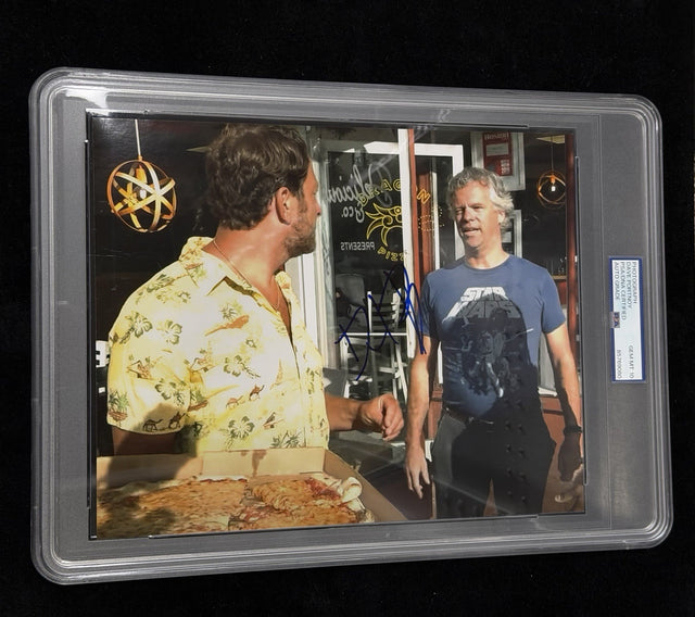Dave Portnoy Signed Dragon Pizza Review 8x10 PSA/DNA Encapsulated 