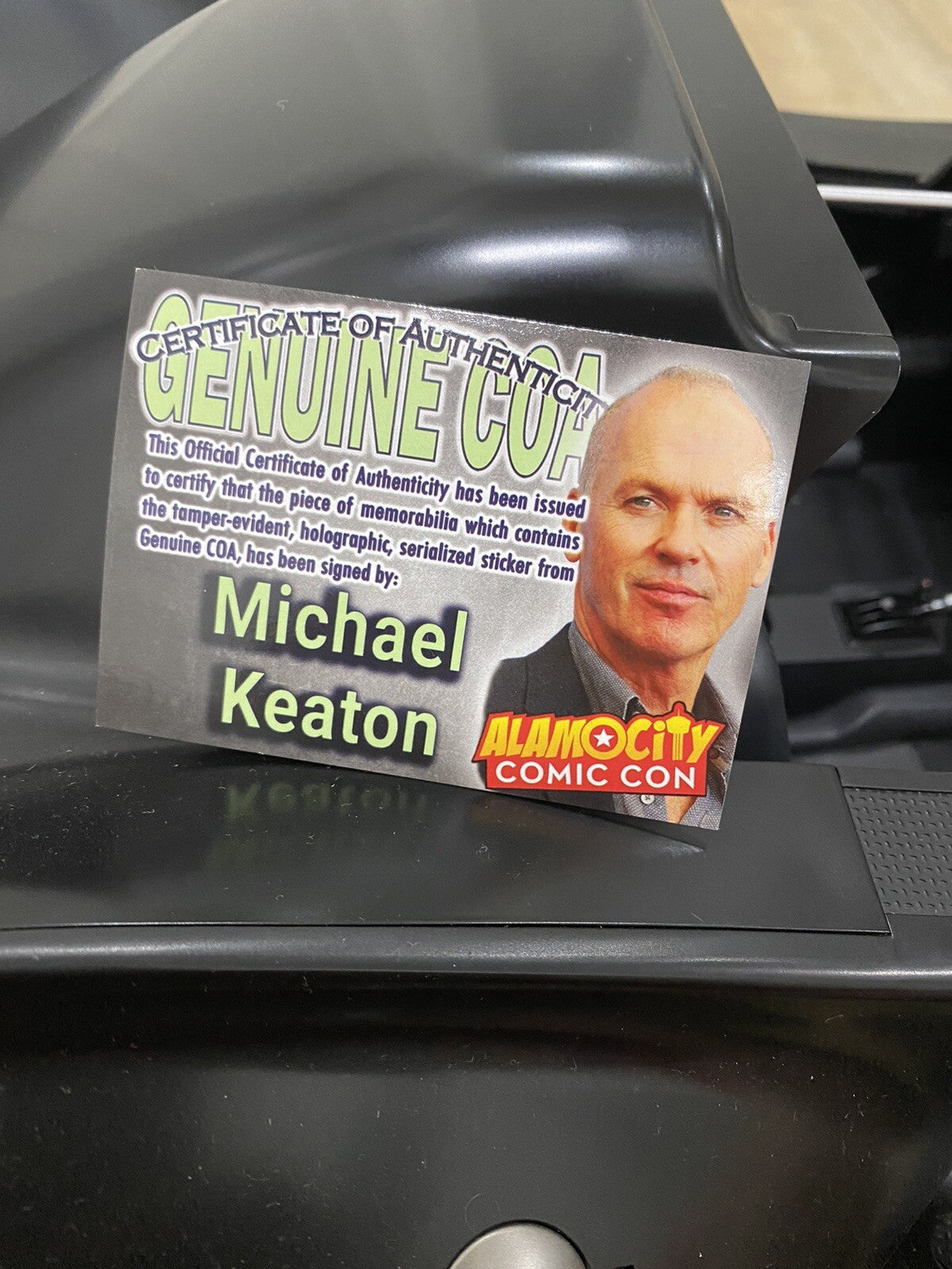 Michael Keaton Signed Hot Toys 1989 1/6 Scale Batmobile Batman JSA LOA