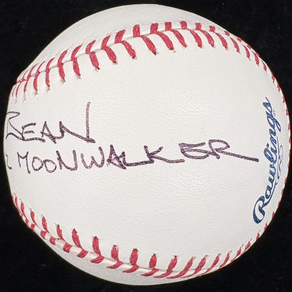 Alan Bean Apollo 12 Moonwalker Signed Baseball Beckett BAS