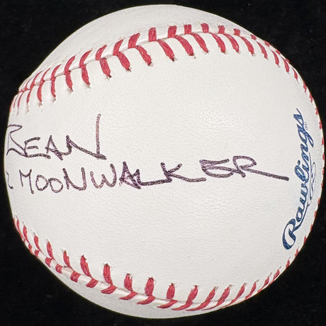 Alan Bean Apollo 12 Moonwalker Signed Baseball Beckett BAS