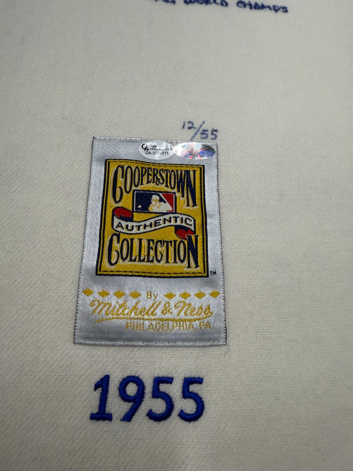 Sandy Koufax Signed Authentic Dodgers M&N Stat Jersey Online Authentics LE 12/55