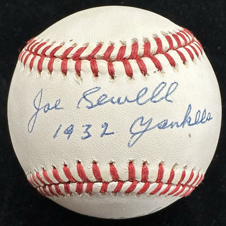 Joe Sewell 1932 Yankees Ruth Called Shot Signed Baseball PSA/DNA LOA
